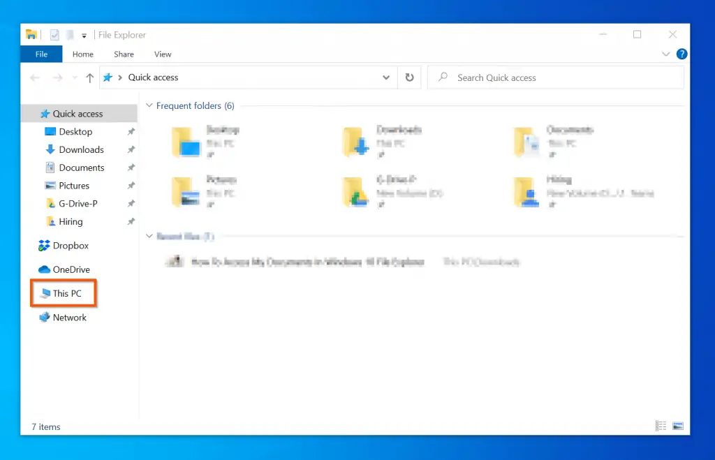 get help with file explorer in windows 10: How To Access "My Documents" In Windows 10 File Explorer