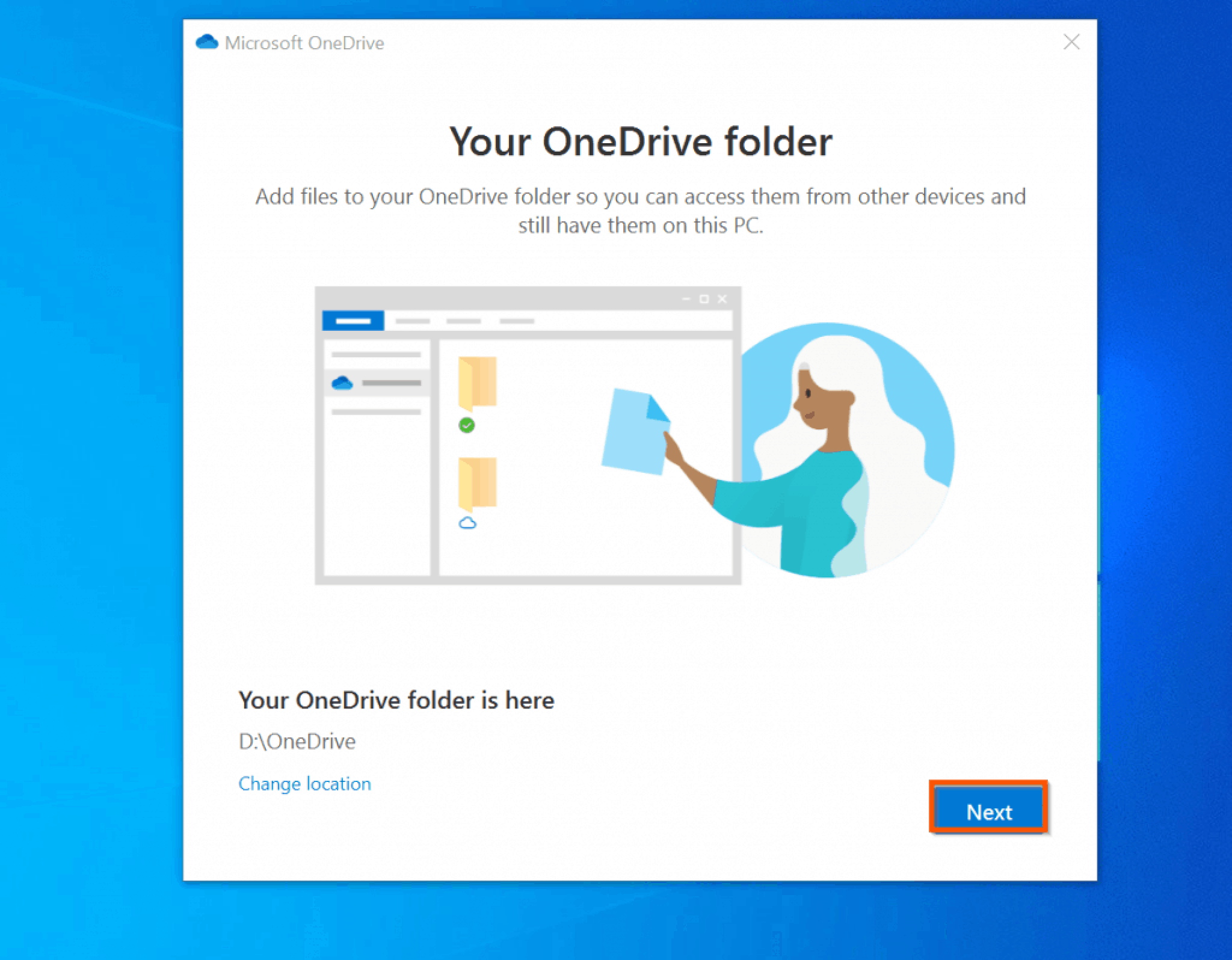 How do i update my onedrive sync settings ksecreative