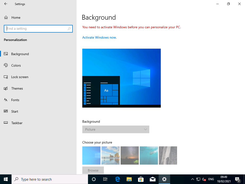 what happens if you don't activate windows 10 - You Will Not Be Able To Personalize Your PC