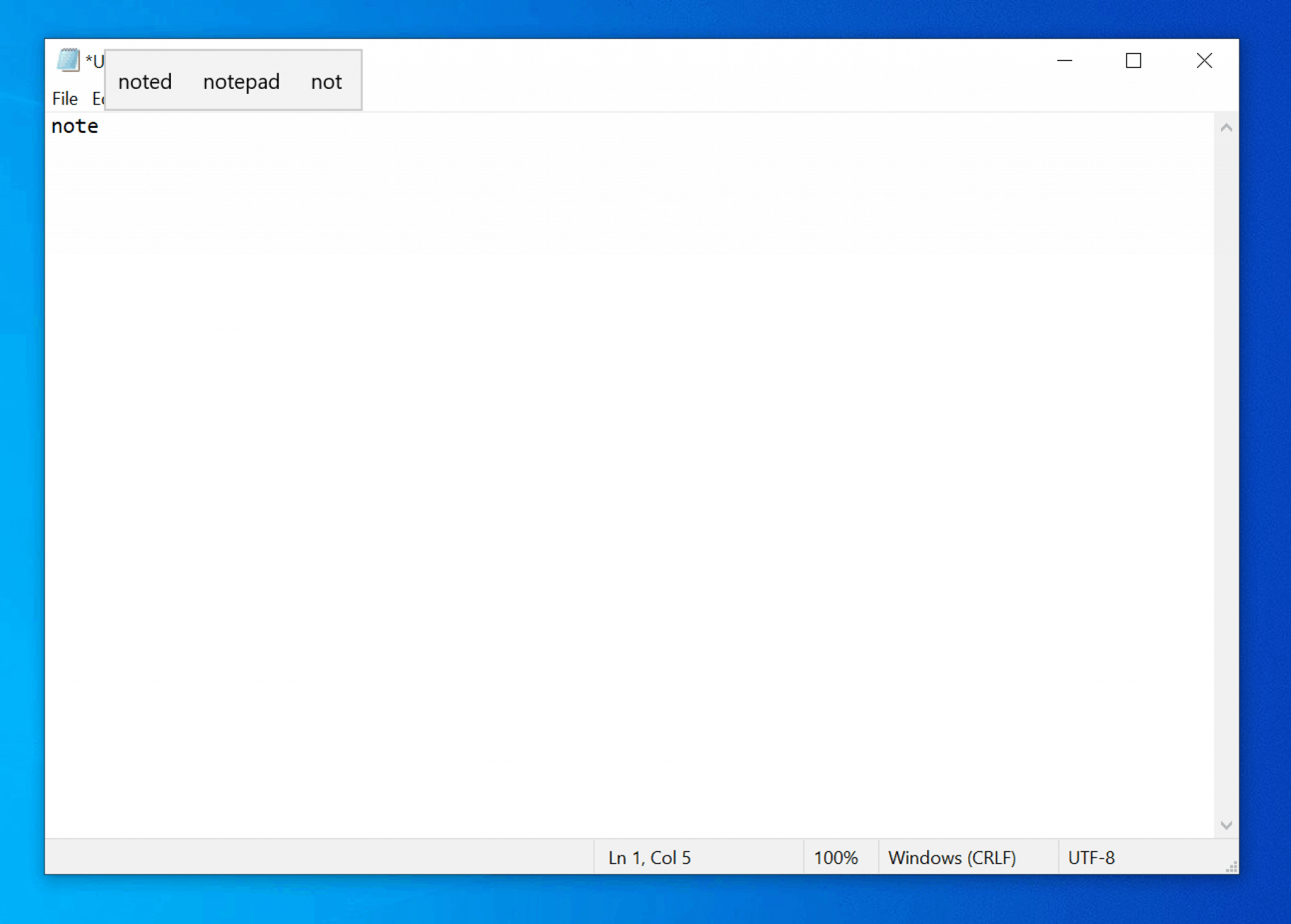 windows 10 where is notepad