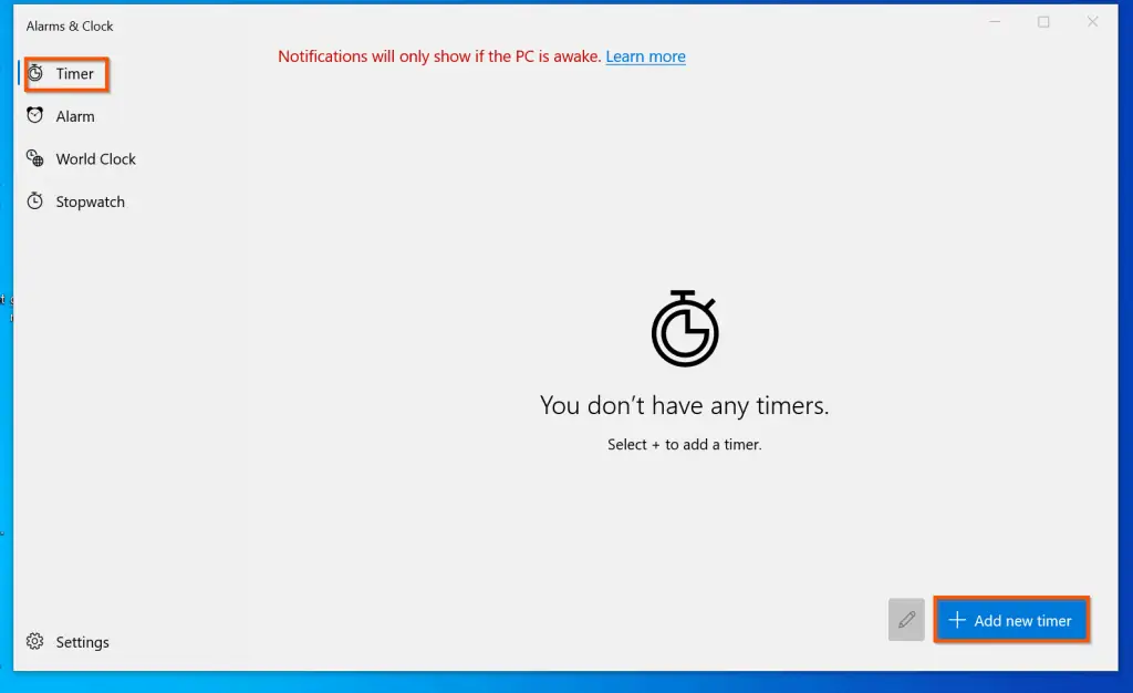 How To Use Alarms & Clock In Windows 10 - How To Use Countdown Timer In Windows 10