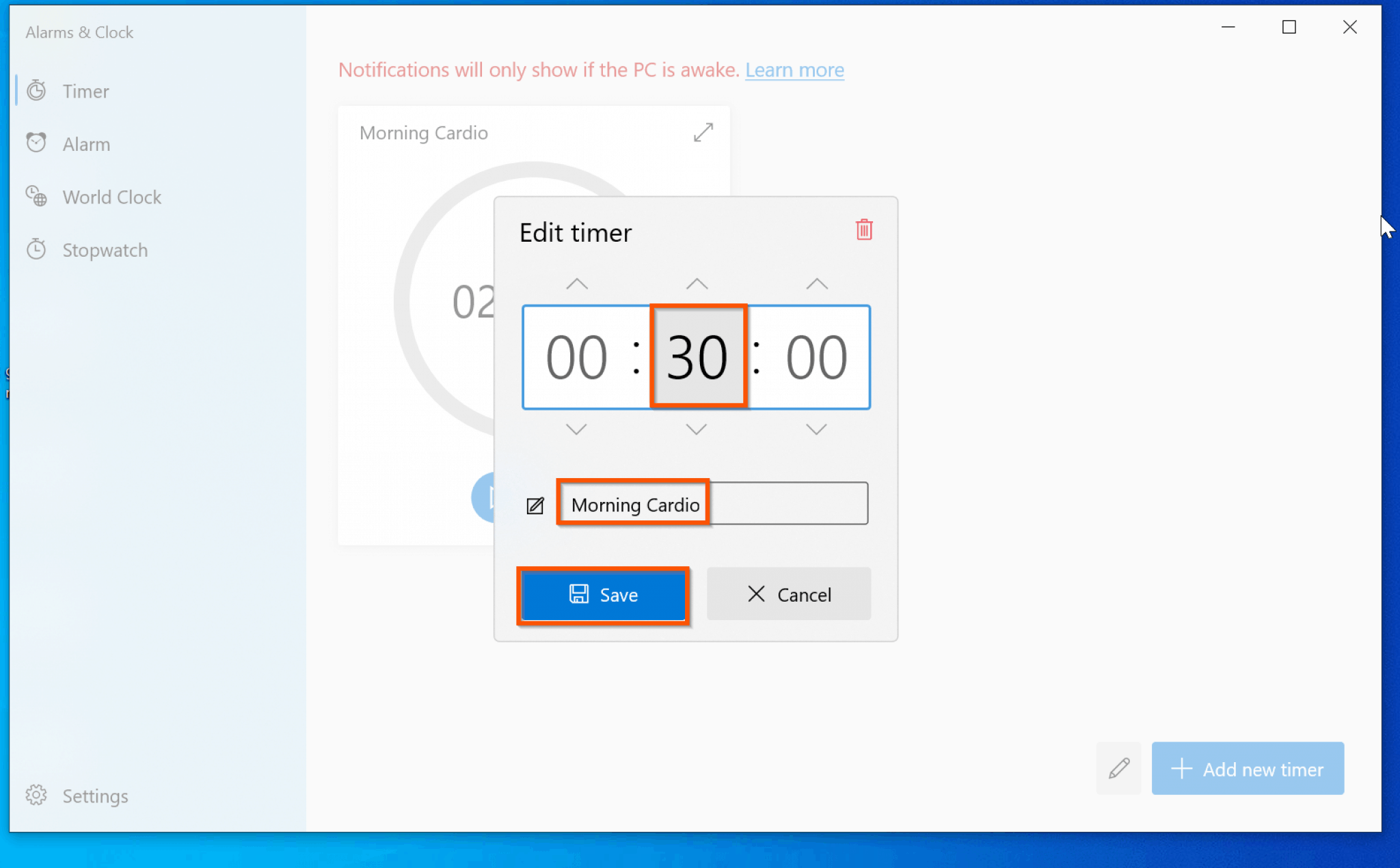 How To Use Alarms In Windows 10
