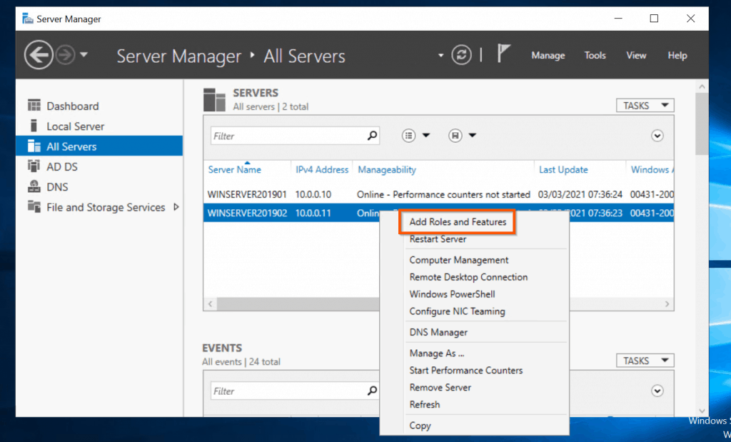 What You Can Do In Server Manager? - Add Or Remove Roles or Features
