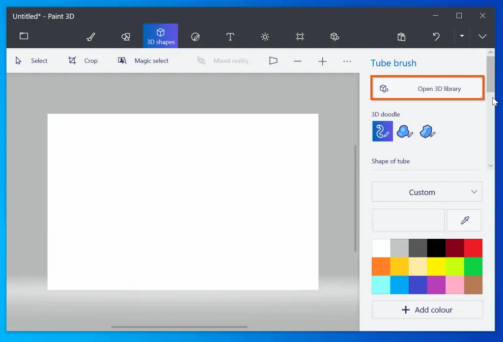 help with paint in windows 10 - Display more 3D shapes in Paint 3D
