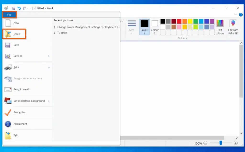 Help With Paint In Windows 10: How To Open Images In Microsoft Paint 