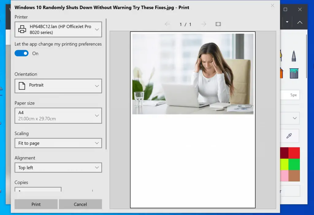 Help With Paint In Windows 10 - How To Print In Paint 3D