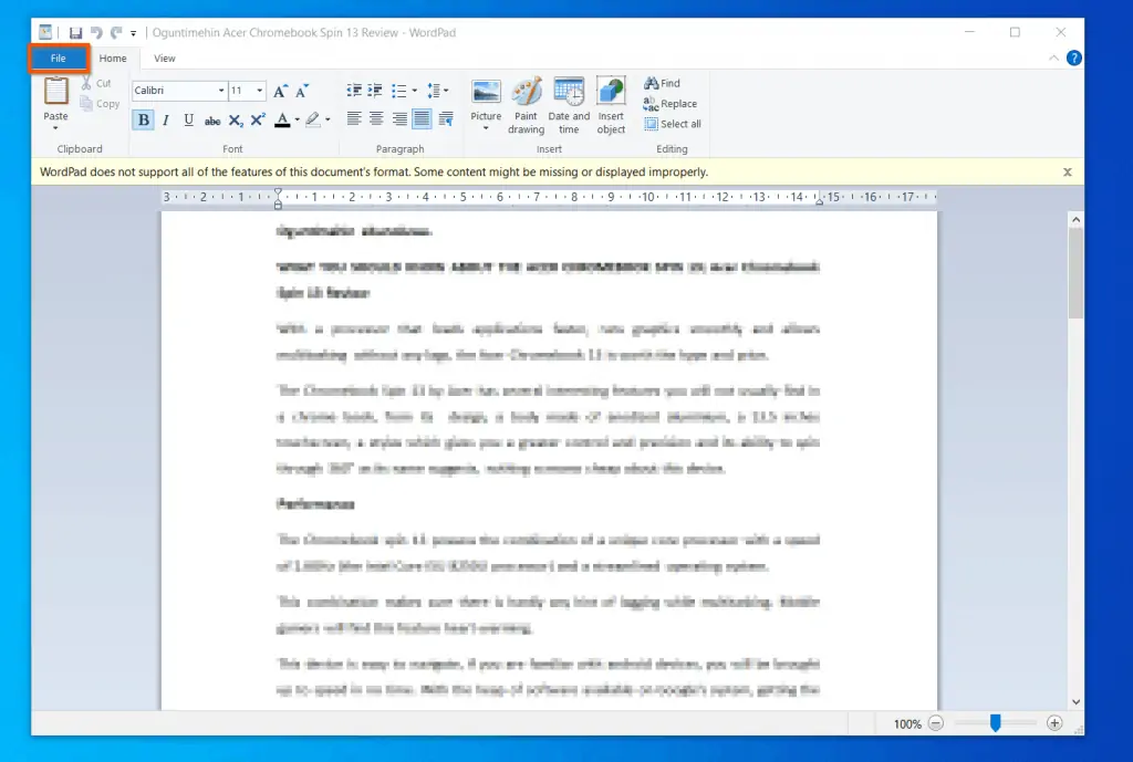 Help With WordPad In Windows 10: How To Print In WordPad