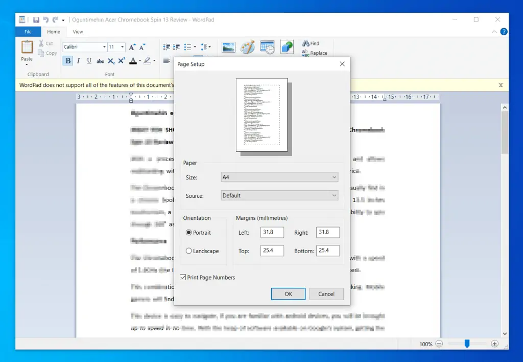 Help With WordPad In Windows 10: How To Print In WordPad