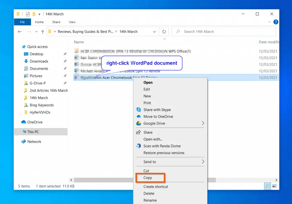 Help With WordPad In Windows 10: How To Email A WordPad Document By Copy And Paste