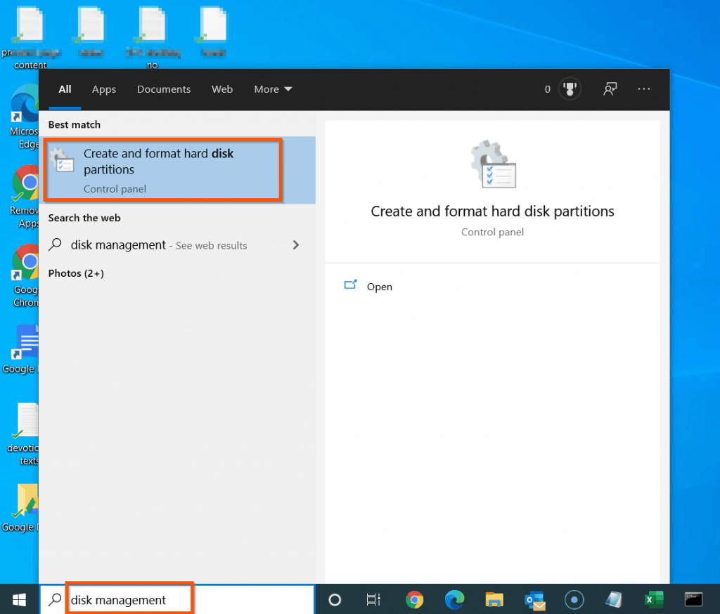 How to Open Disk Management In Windows 10