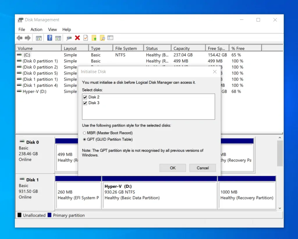 Windows 10 Disk Management: How To Initialize A New Drive In Disk Management