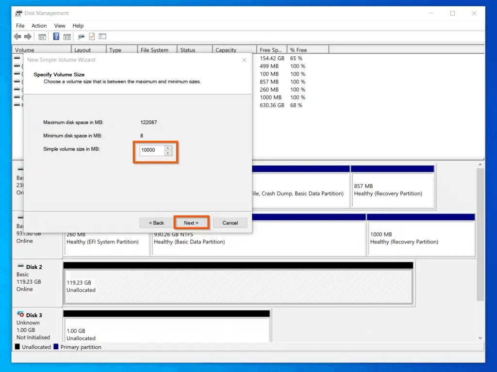 How To Create A Volume In Windows 10 Disk Management