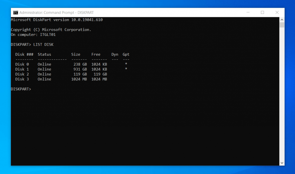 Windows 10 Disk Management: How To Initialize A New Drive With DISKPART