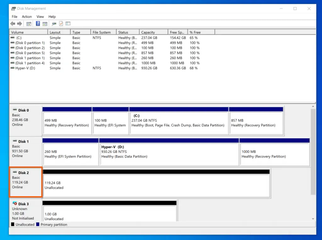 Windows 10 Disk Management: How To Initialize A New Drive With DISKPART