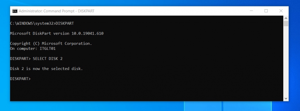 How To Create A Volume With DISKPART