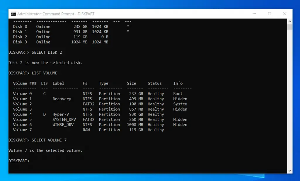 Windows 10 Disk Management: How To Shrink A Basic Volume With DISKPART