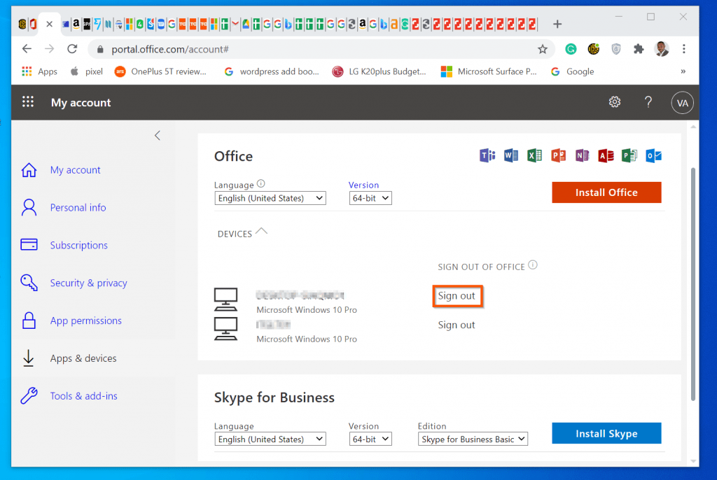 install office 365 without outlook
