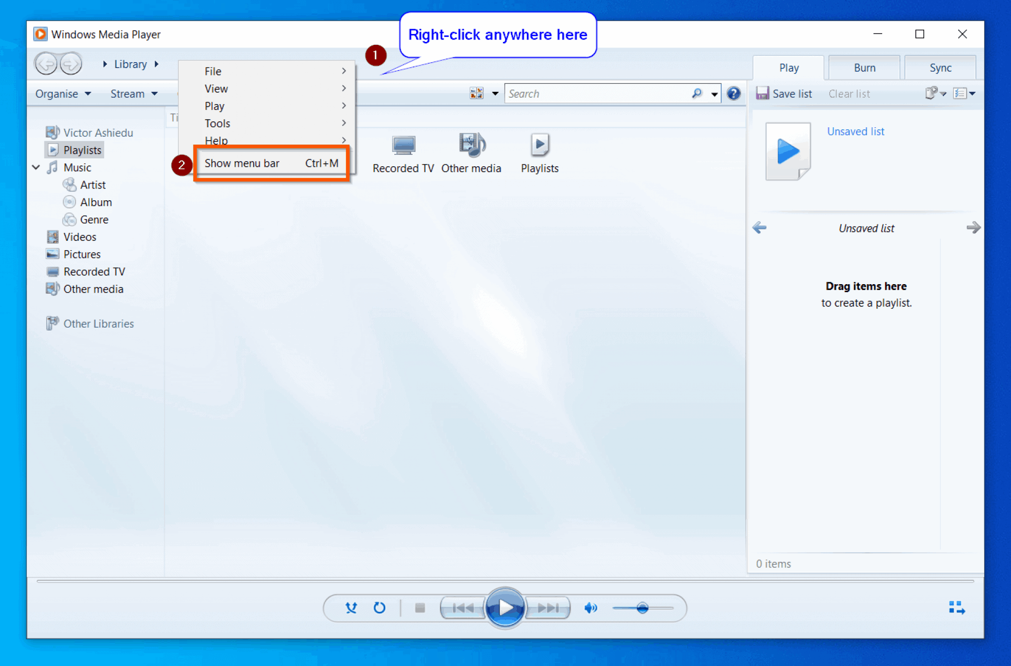 Get Help With Windows Media Player In Windows 10  Itechguides.com