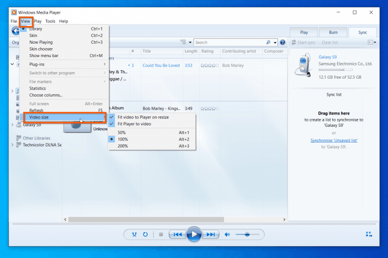 windows media player for windows 10 pro n 64 bit