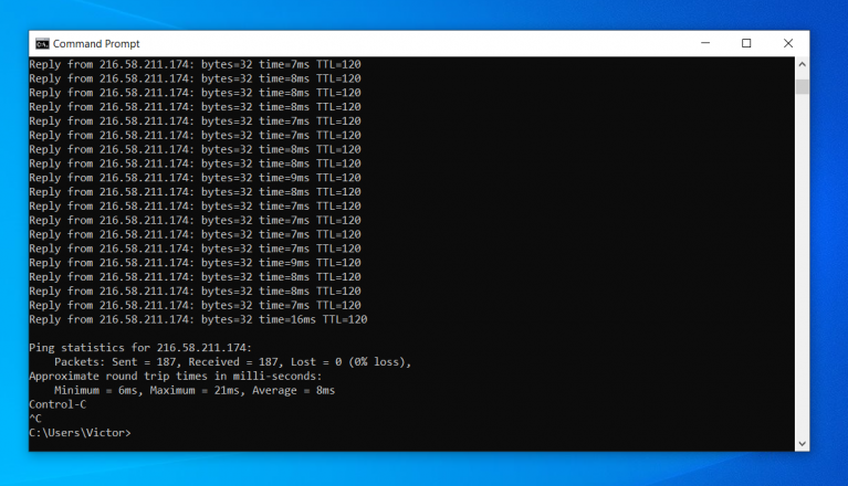 How to Ping Google from Windows or Linux - Itechguides.com