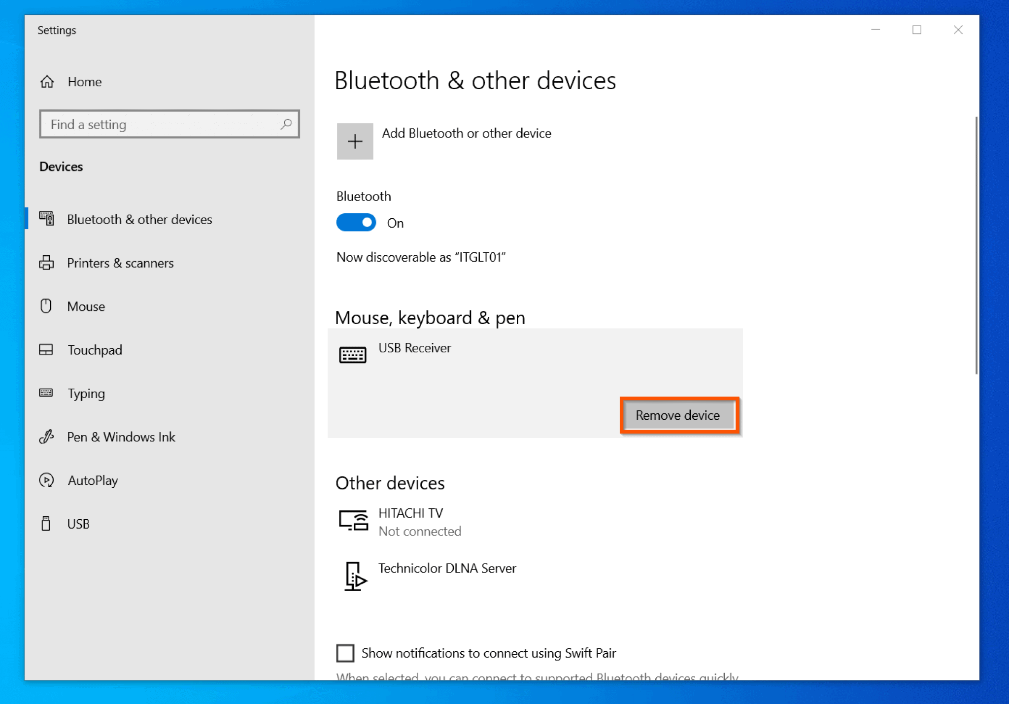 bluetooth setup for windows 10