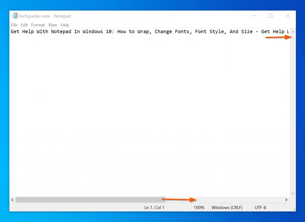 Get Help With Notepad In Windows 10: How to Enable "Word Wrap" In Windows 10 Notepad