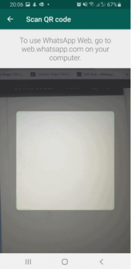 whatsapp link device without qr code