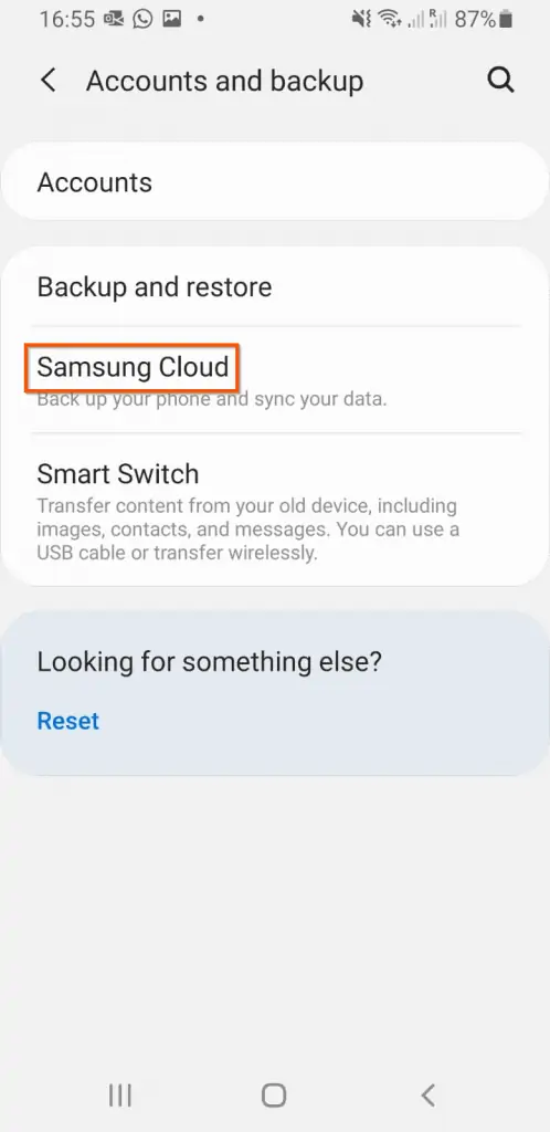 How To Access Samsung Cloud From A Samsung Phone
