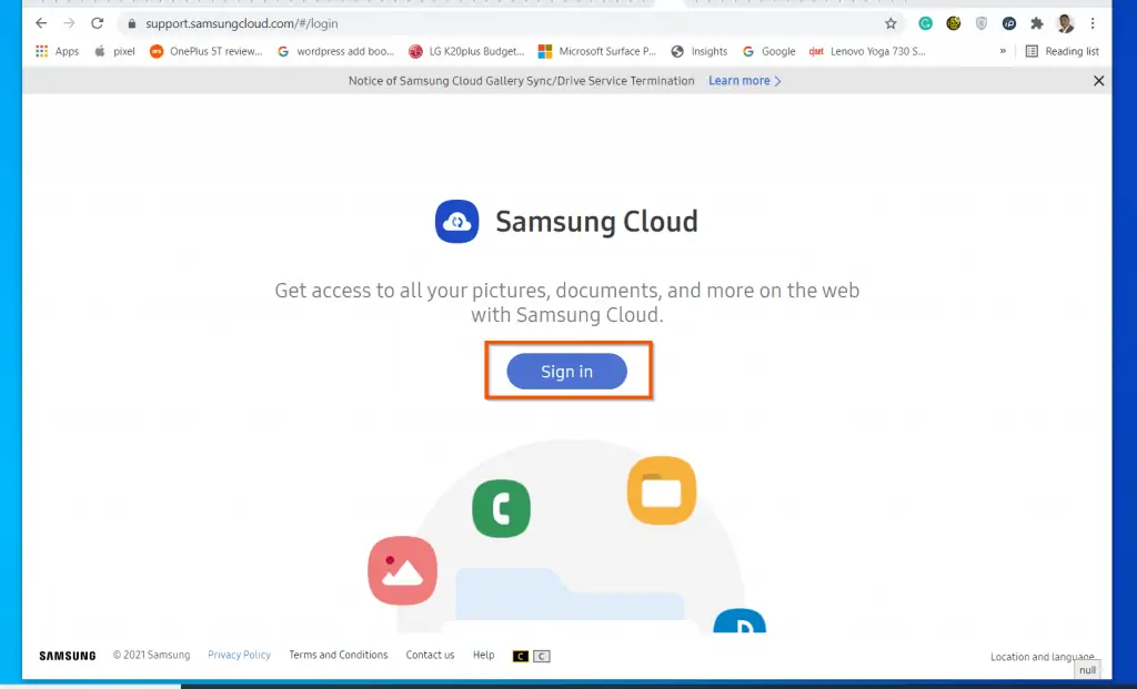 How To Access Samsung Cloud From A Computer