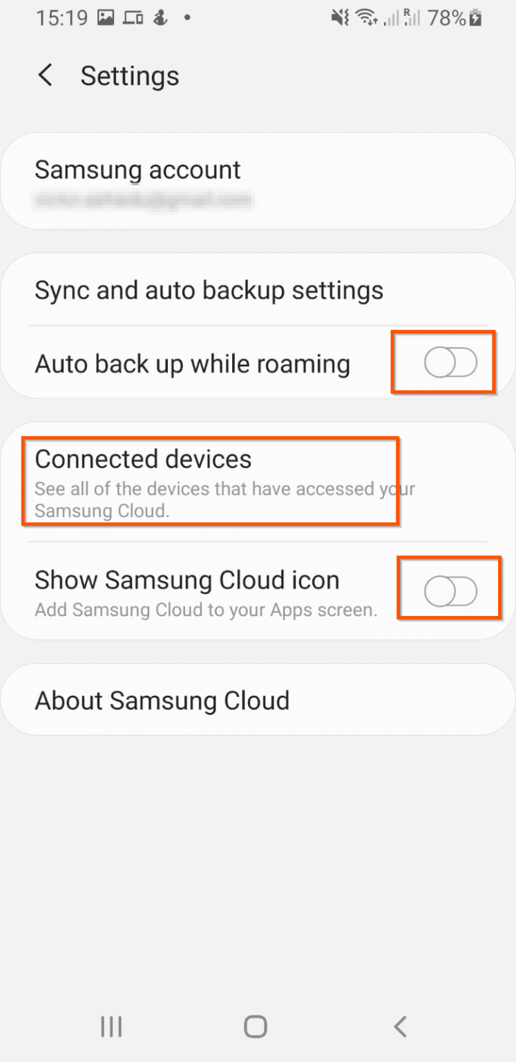 ACCESS MY CONTACTS ON SAMSUNG CLOUD visual data 5