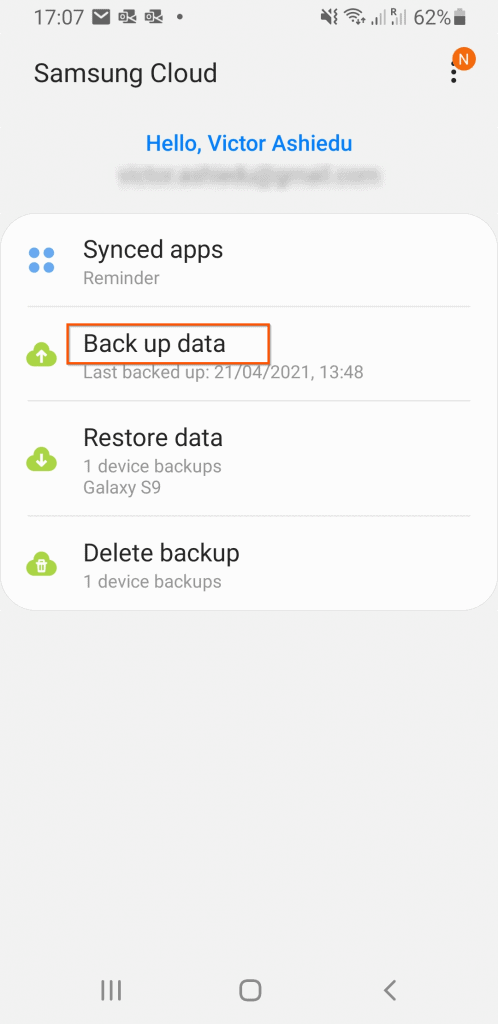 Back Up Your Phone's Data With Samsung Cloud