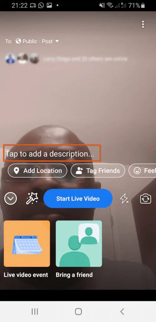 How To Add Description To A Live Facebook Video