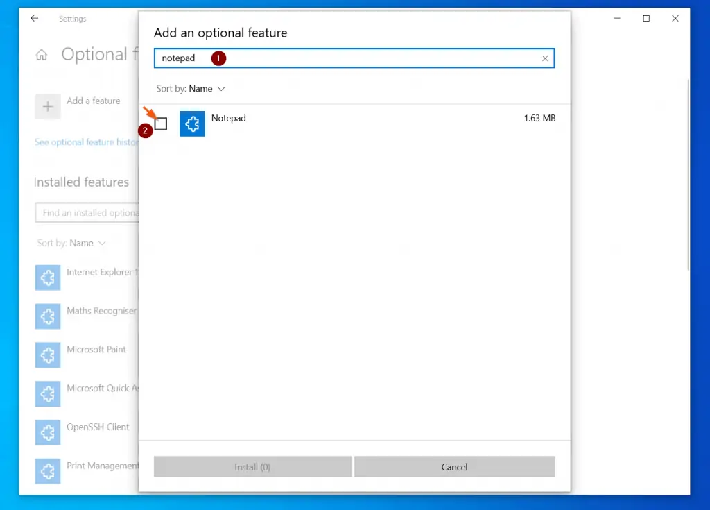 How To Reinstall Notepad From Windows Optional Features
