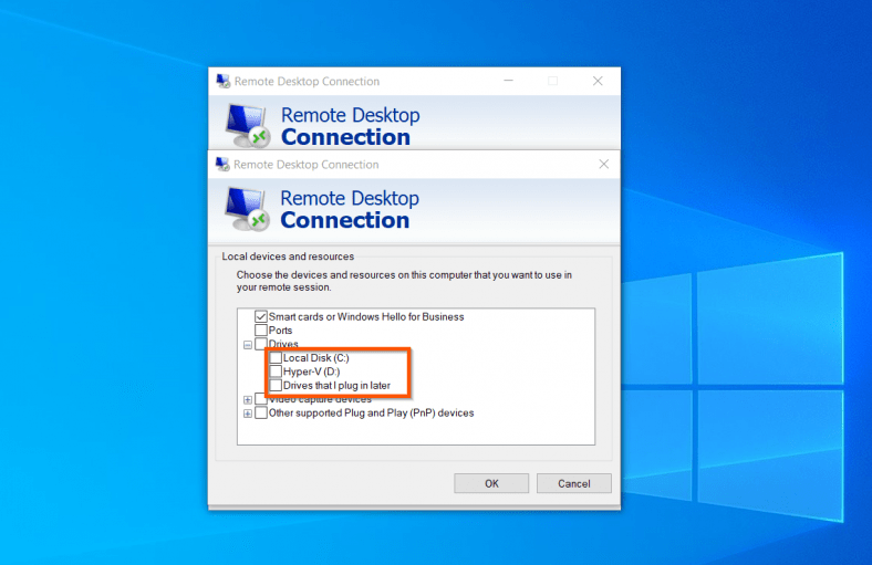 check remote desktop port windows 10