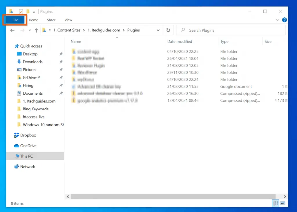 How To Open Windows Powershell In a Folder In Windows 10: File Explorer "File Menu" Method