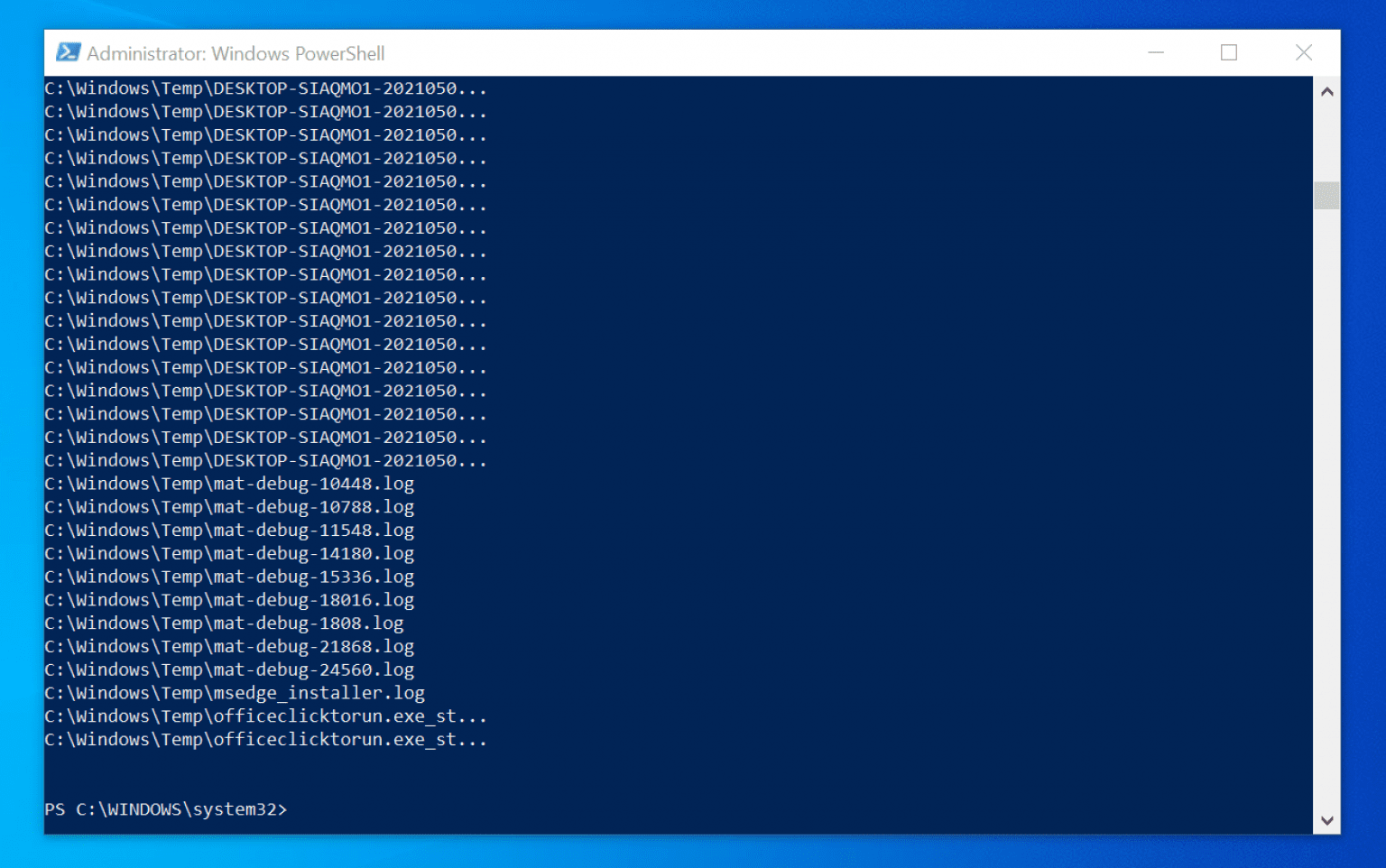 powershell file exists in folder