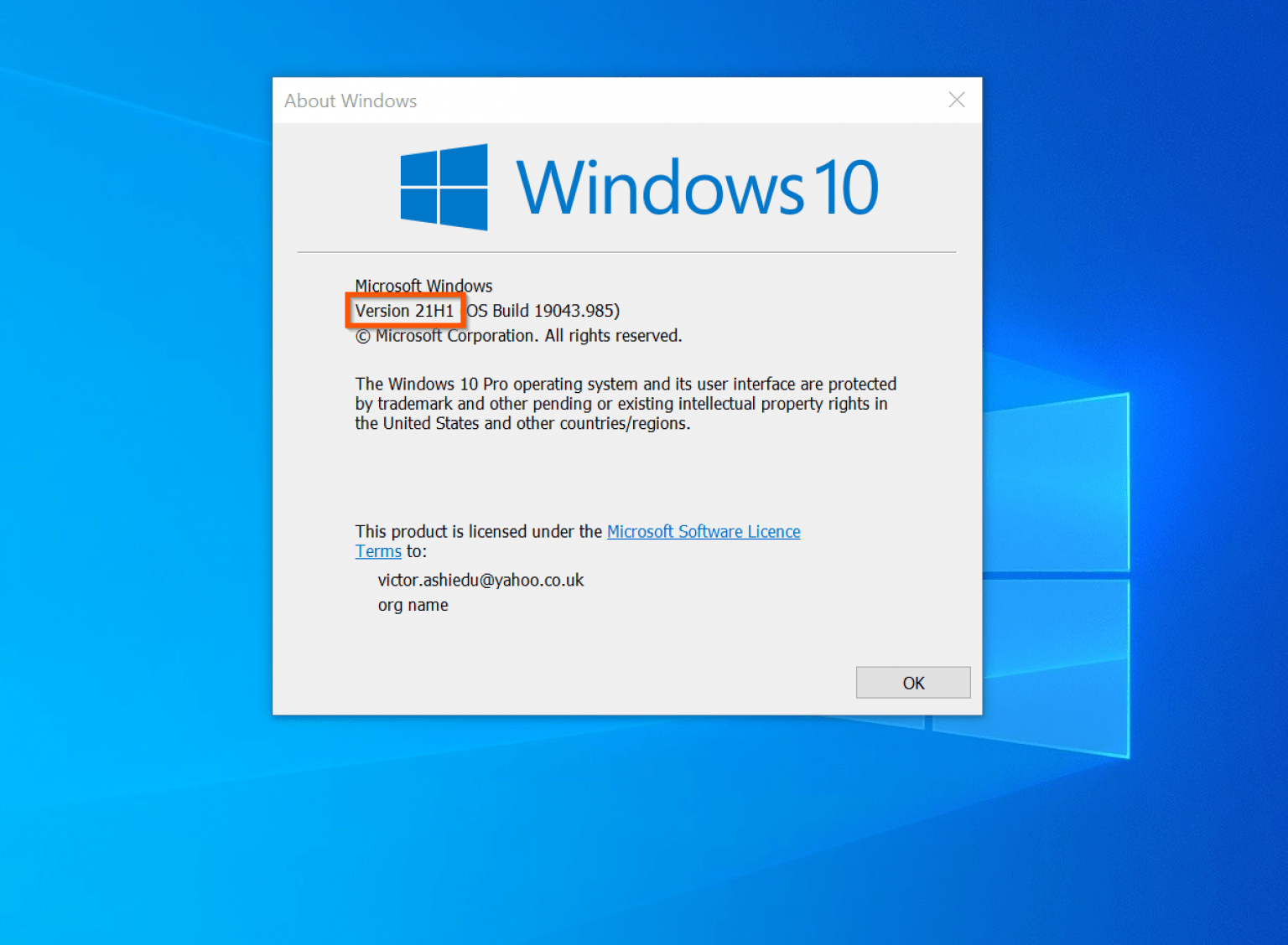 start orb windows 10 installer