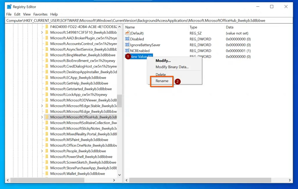 How To Put Microsoft Office To Sleep From Windows Registry