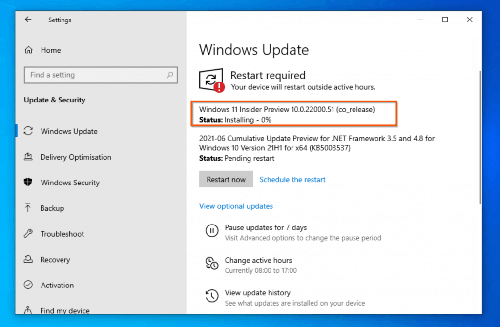 Comment mettre à niveau Windows 10 vers Windows 11 manuellement (Insider Preview Dev Channel) - étape 2 Comment télécharger et installer Windows 11 Beta