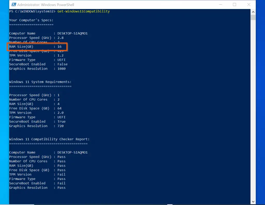 Windows 11 Compatibility Checker PowerShell Script - Itechguides