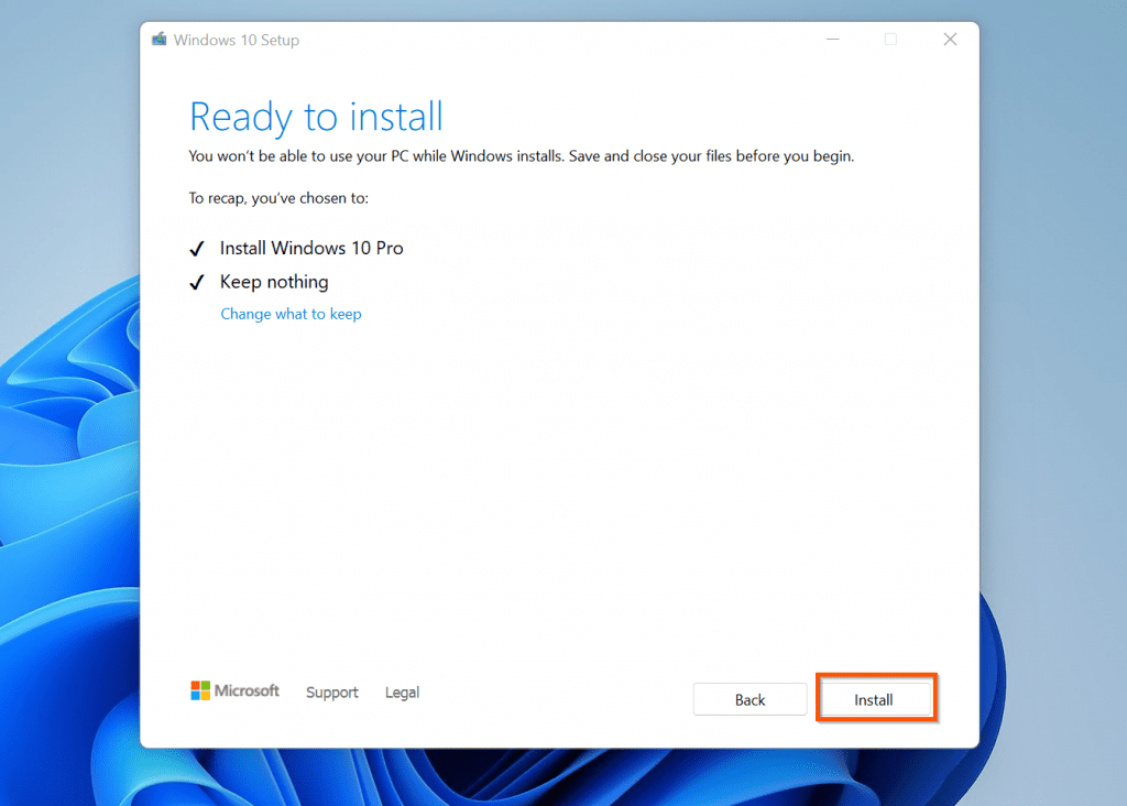Comment désinstaller Windows 11 et revenir à Windows 10 (méthode 2)