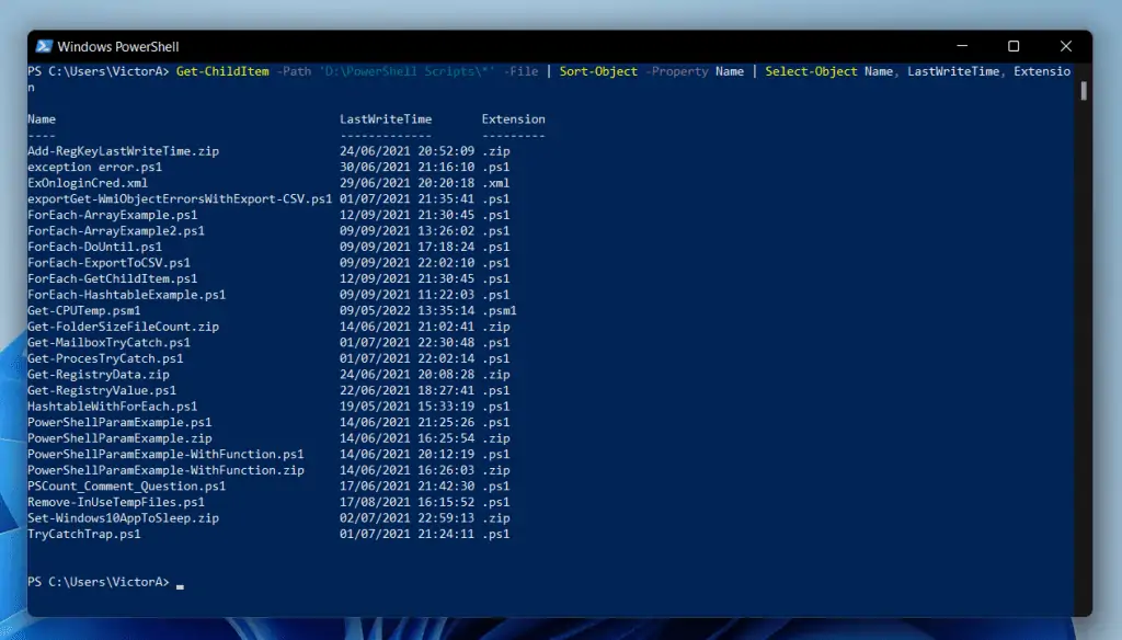 How To Order Or Group The Properties Of An Object With PowerShell Select-Object, Sort-Object And Group-Object