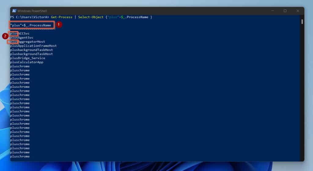 How To Append Strings To Properties Returned From A PowerShell Select-Object Command