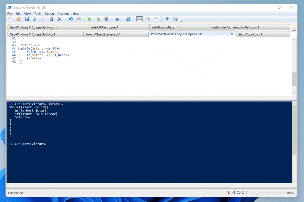 How To Use PowerShell Break Statement With The While Loop