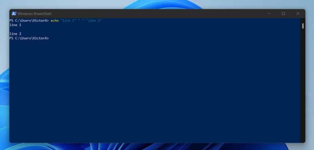How To Write An Empty Or Blank Line With PowerShell Echo (Write-Output)