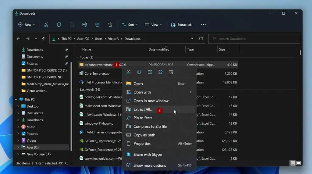 How To Check CPU Temp In Windows 11 With The Open Hardware Monitor App - How To Install The Open Hardware Monitor App