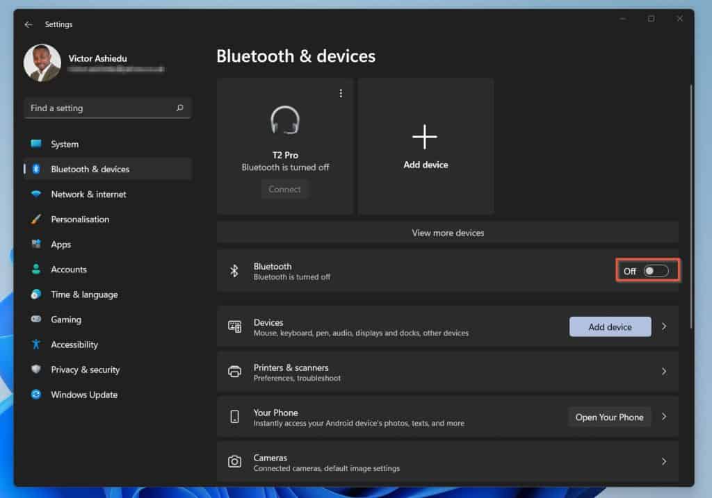 Comment activer Bluetooth sur Windows 11 à partir des paramètres Windows