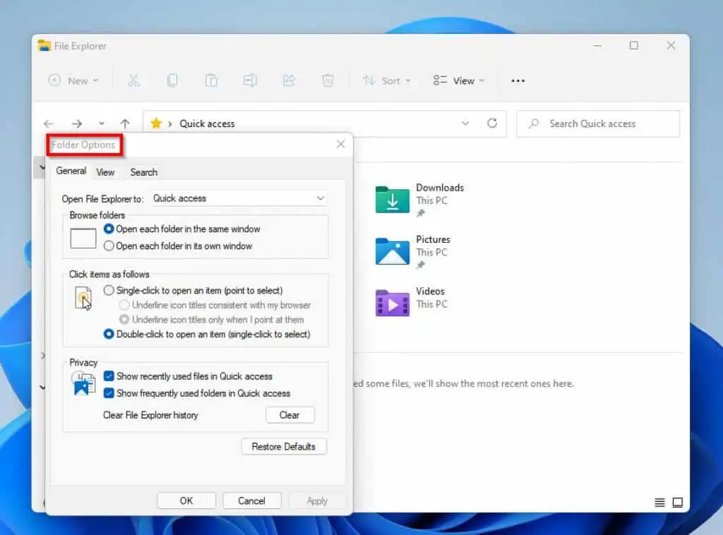 How To Reset File Explorer To Default View In Windows 11