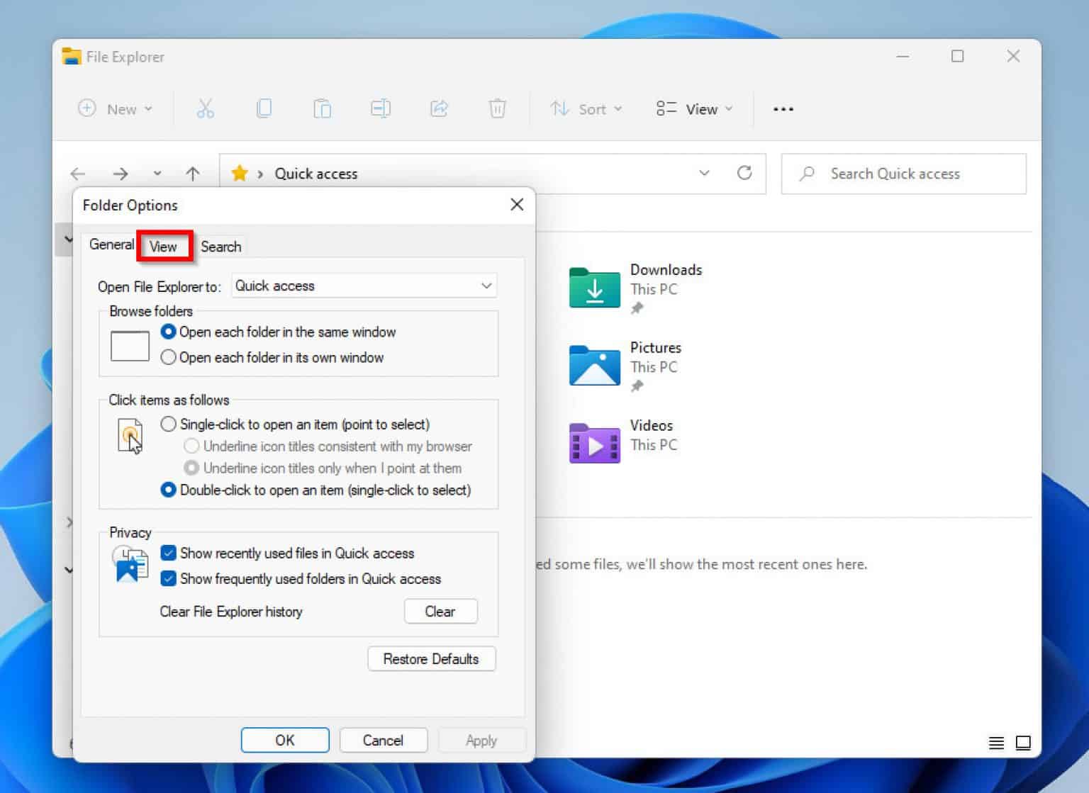 Reset File Explorer Windows 11 Reset File Explorer To Default View