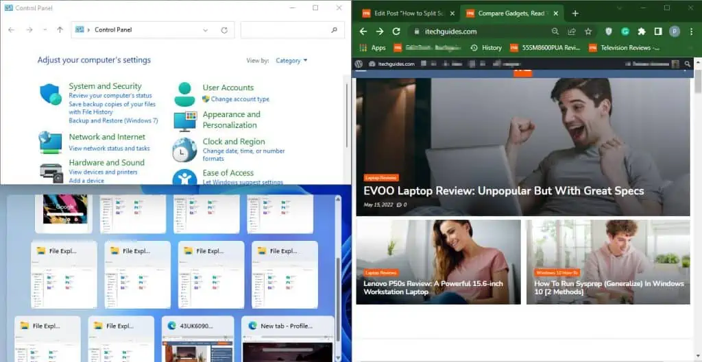 How to Split Screen on Windows 11 - Itechguides
